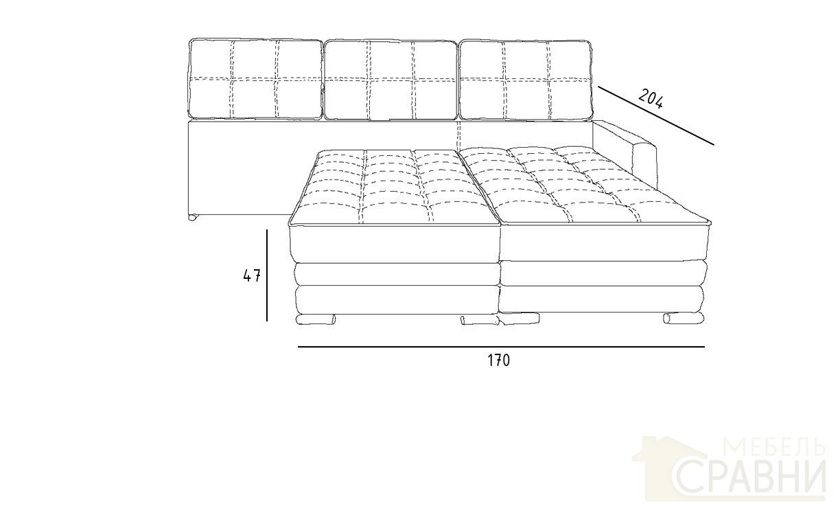 Схема диван трансформер