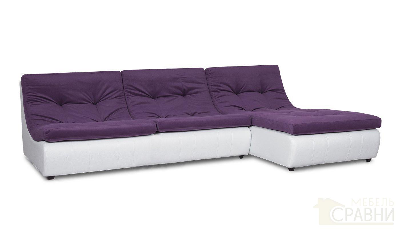 Монреаль диван модульный фиолетовый